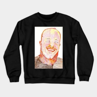 Laughing Man with Red Beard Crewneck Sweatshirt